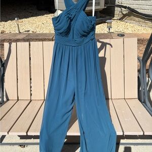 Azazie Teal Jumpsuit